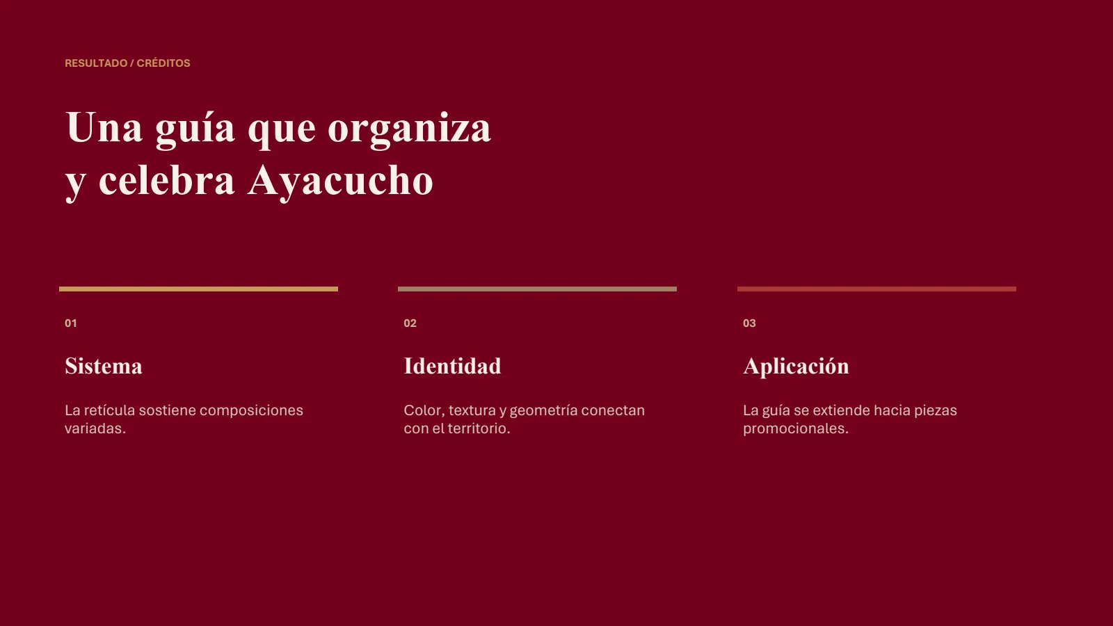 Síntesis final del proyecto Guía Turística de Ayacucho