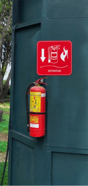 Mockup propuesto: Ubicación del extintor